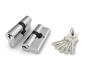 Цилиндровый Fuaro (Фуаро) механизм 100 CA 80 mm (35+10+35) CP хром 3 кл.