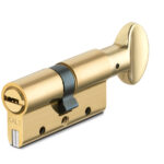 Цилиндровый механизм Kale kilit (Кале килит) с вертушкой 164 DBM-E/70 (30+10+30) mm латунь 5 кл.