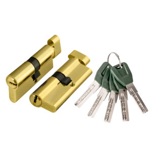 Цилиндровый Punto (Пунто) механизм (A202/70) A2002Knob70(30+10+30) с вертушкой PB латунь