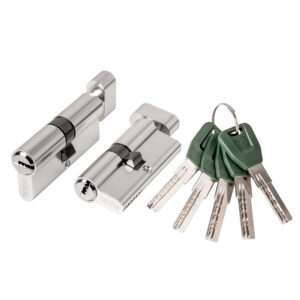 Цилиндровый Punto (Пунто) механизм (A202/70) A2002Knob70(30+10+30) с вертушкой SN никель