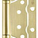 Петля Fuaro (Фуаро) универсальная без врезки IN4500W-BL SB (500-2BB/BL 100×2,5) мат. золото БЛИСТЕР