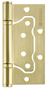 Петля Fuaro (Фуаро) универсальная без врезки IN4500W-BL SB (500-2BB/BL 100×2,5) мат. золото БЛИСТЕР