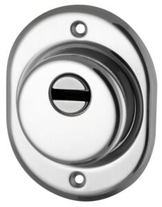 Броненакладка Armadillo (Армадилло) на ЦМ/сквозн. крепл. (от вырывания, 33 мм) ET/ATC-Protector 2-33CP-8 Хром box