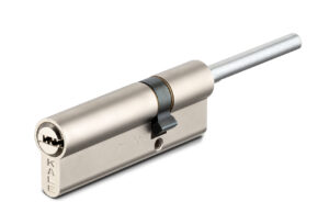Цилиндровый механизм Kale kilit (Кале килит) под вертушку (дл.шток) 164 SX/91 (55+10+26) mm никель 5 кл.