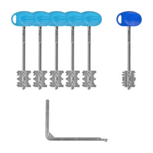 Комплект ключей Mottura (Моттура) для перекодируемых замков с торца двери 91.399/T1 MY KEY (60 мм)