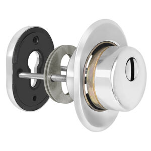 Броненакладка Fuaro (Фуаро) DEF.CRE/OV-set.9726 (DEF 9726) M6x90 врезная с чашкой CP-8 хром