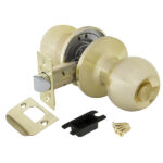 Ручка Fuaro (Фуаро) защелка DK672/BL SB-BK (672/BL SB-B) ( фик.) мат. золото