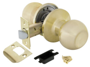 Ручка Fuaro (Фуаро) защелка DK672/BL SB-PS (672/BL SB-P) ( без фик.) мат. золото