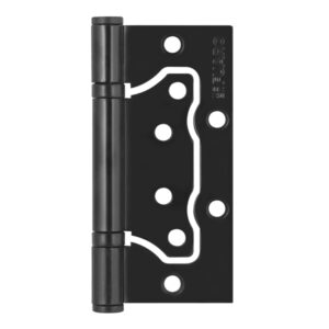 Петля Fuaro (Фуаро) универсальная без врезки IN4500W BL (500-2BB 100×2,5) черный матовый