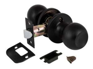 Ручка Fuaro (Фуаро) защелка DK672/BL BL-ET (672/BL BL-E) ( кл/фик.) черный