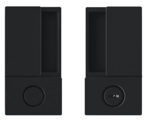 B30002.02.93 AGB (АГБ) Ручка WAVE под WC (черный), для раздвижных дверей