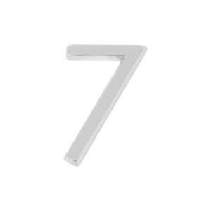 Цифра Fuaro (Фуаро) «7» самоклеящаяся ABS (50х37) (FUARO) CP хром