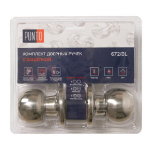 Ручка Punto (Пунто) защелка DK672/BL CP-ET (кл./фик.) хром