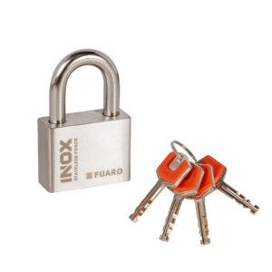 Замок Fuaro (Фуаро) навесной PL-INOX FORCE IF-50 4 key (дисковый ключ)