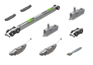 Комплект Armadillo (Армадилло) для раздвижных дверей SLD.Scope.SET3.soft close+roller/80