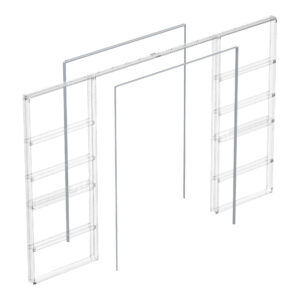 Комплект Armadillo (Армадилло) для обрамления пенала для двухстворчатой двери SLD.Comfort-PENAL frame 1800/2900 AL